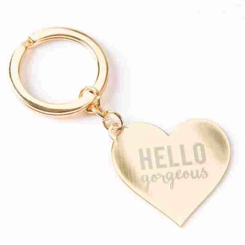 🌼 Gold ‘Hello Gorgeous’ Keychain 🆕